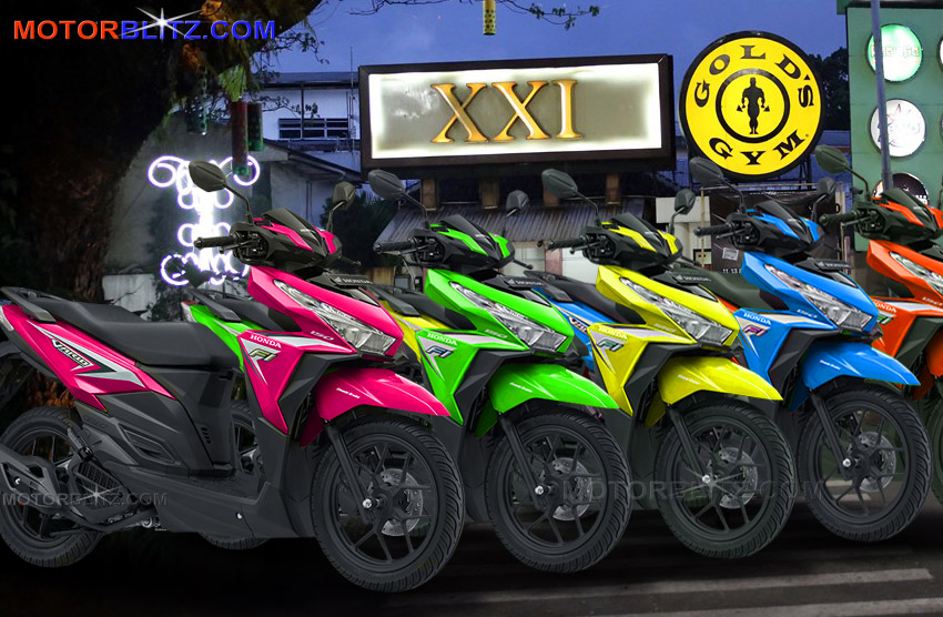 Vario 125 Warna Kuning. Warna hijau, kuning, orange, biru, ungu, pink New Honda Vario 125
