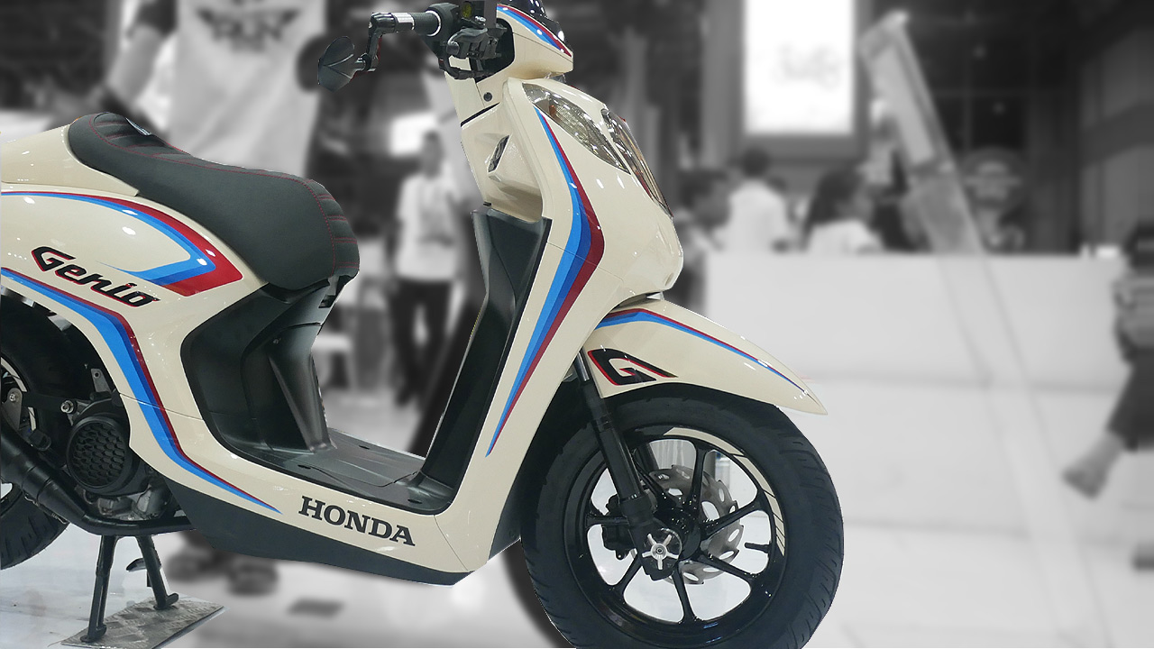 Genio Modif Vespa. Saat Honda Genio Pakai Ban Ring 12 . . . Tambah semok sih