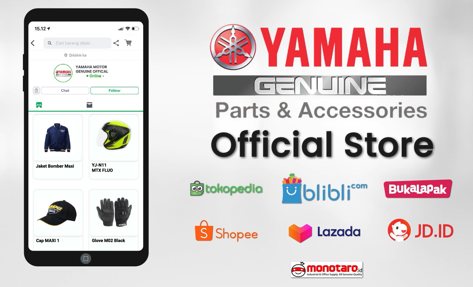 Cara Beli Spare Part Yamaha Online. Toko Online Resmi Sparepart Yamaha Indonesia Hadir di