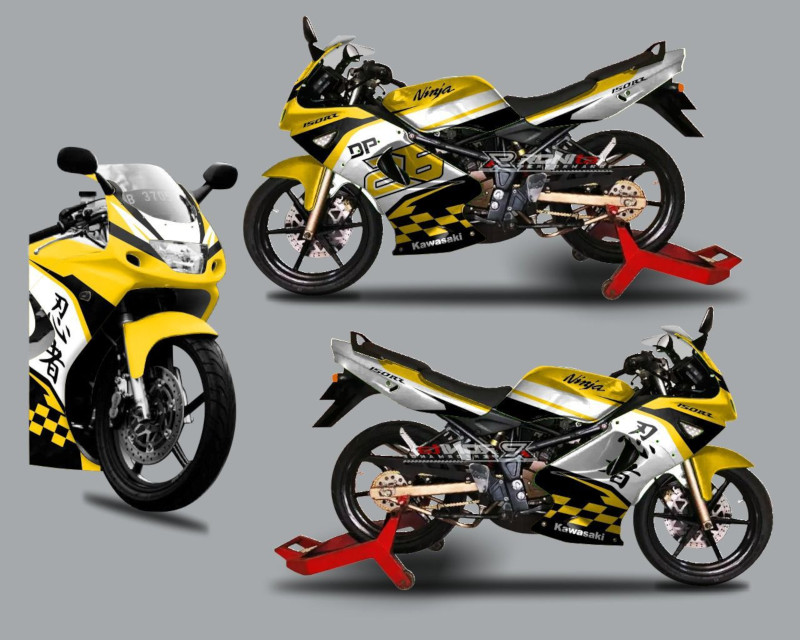 Modifikasi Airbrush Ninja R. Modifikasi Airbrush Kawasaki Ninja RR 150