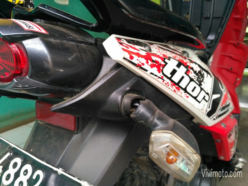 Lampu Sein X Ride Variasi. Hanya modal 40 ribu, karet lampu Sein X-Ride yang patah kembali