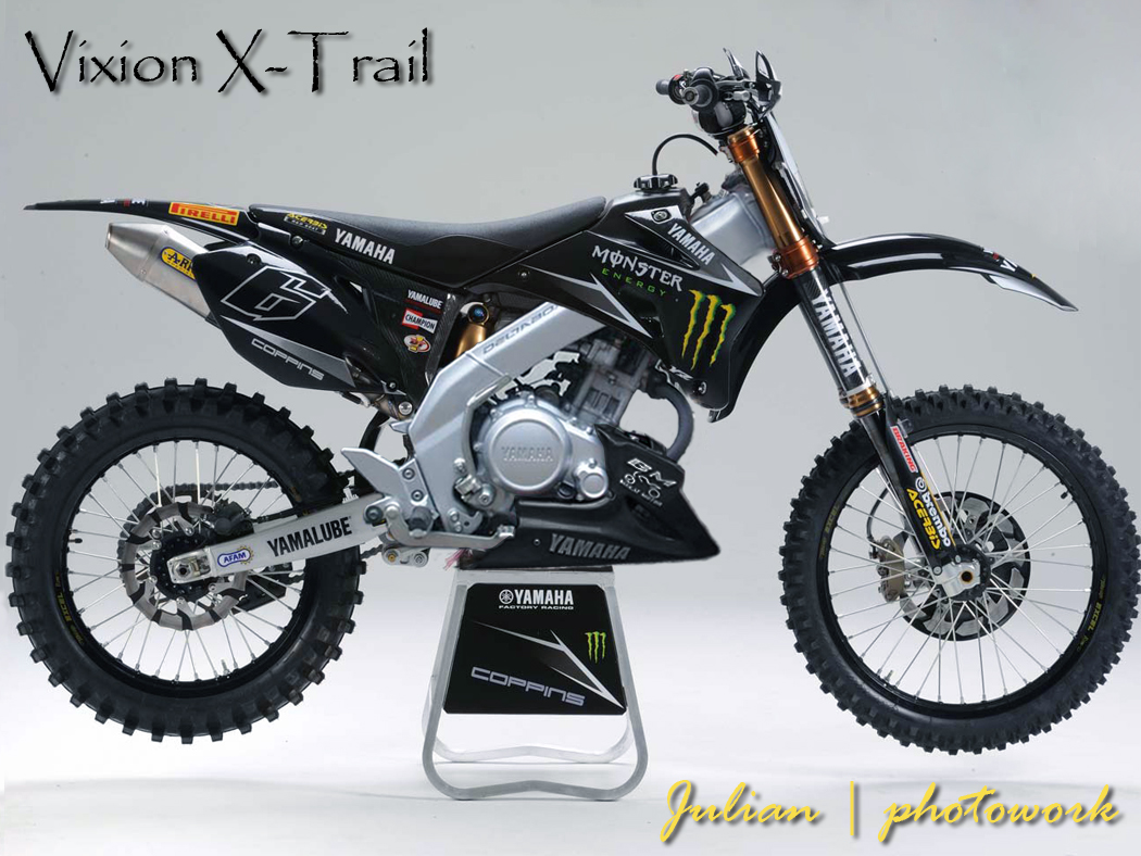 Vixion Supermoto Trail. modif vixion jadi supermoto/trail? ambil dari KTM duke150 eh 125 aja