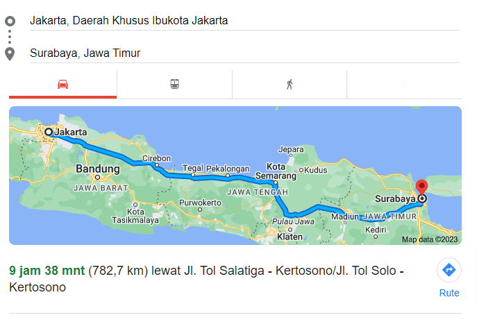 Jakarta Surabaya Berapa Jam. Jakarta