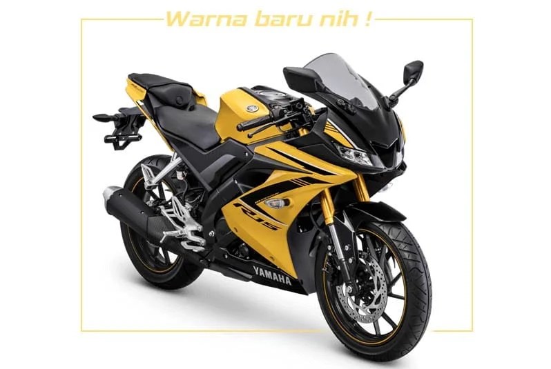 R15 Warna Kuning. Yamaha R15 Warna baru Kuning pakai Suspensi Emas, harga lebih