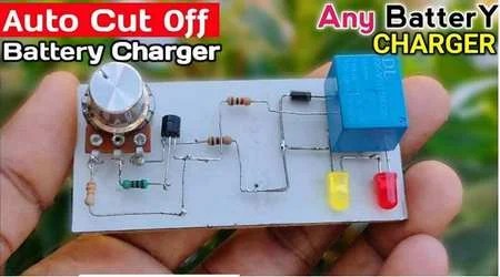 Rangkaian Relay 12 Volt. Membuat Pengisi Baterai 12VDC Otomatis dengan Relay dan