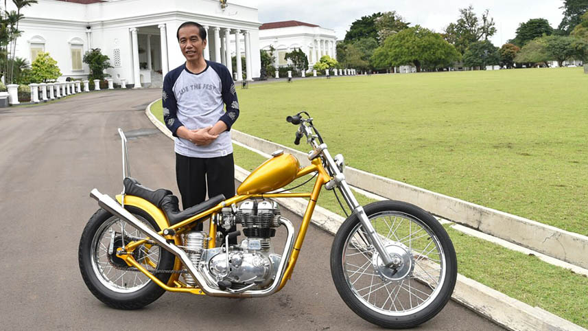 Modifikasi Motor Chopper. Ini Pembelaan Soal Motor Chopper Jokowi yang Menyalahi Aturan