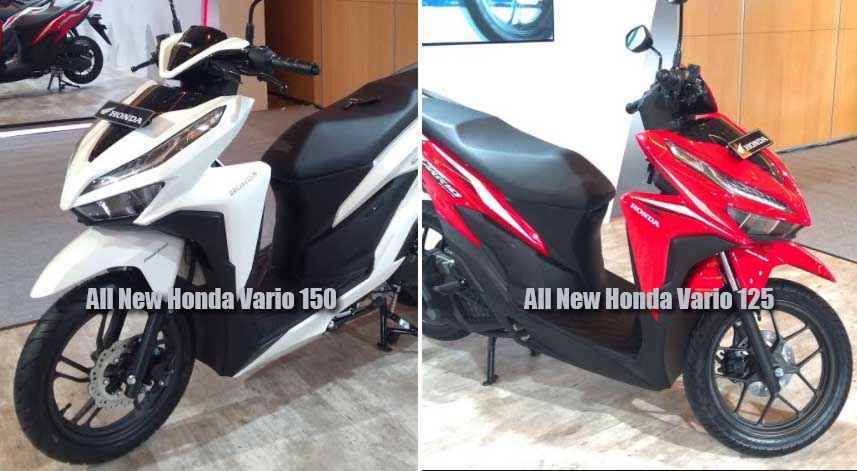 Berapa Ukuran Velg Vario 125. Ini Perbedaan All New Honda Vario 150 dan All New Honda Vario 125