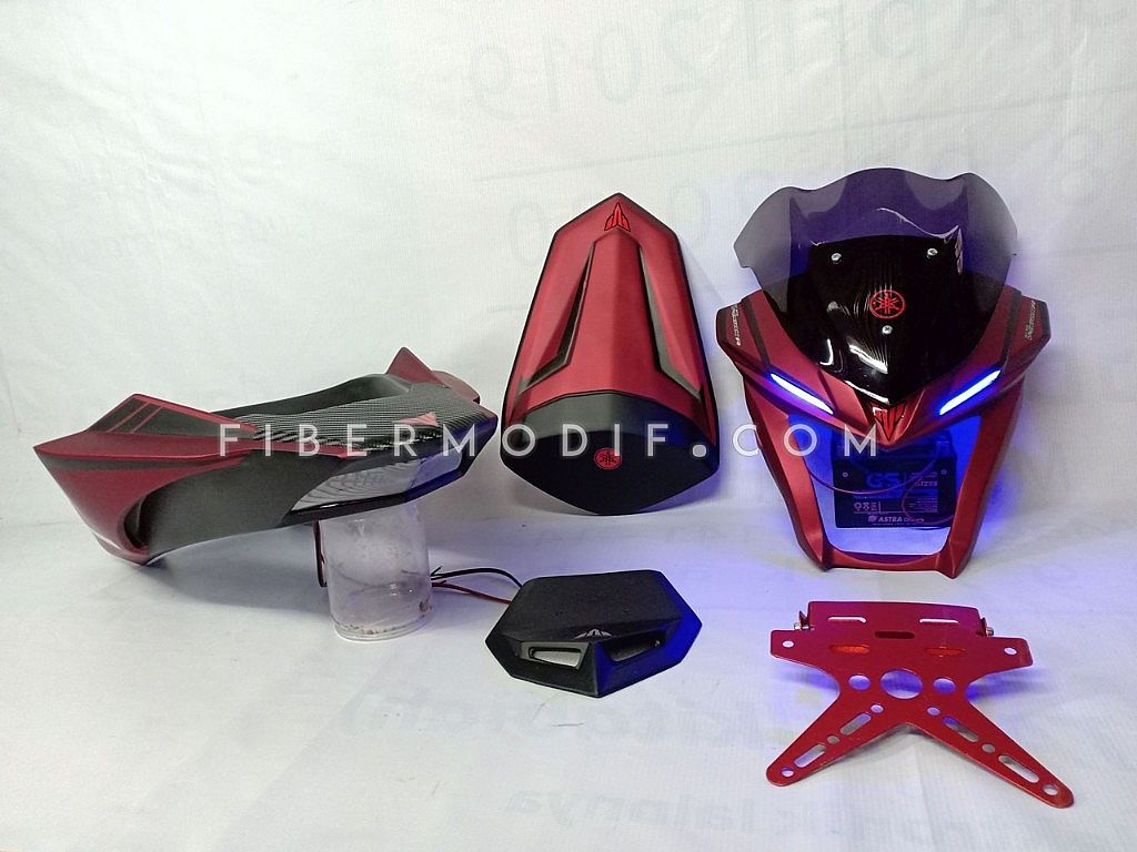 Body Belakang Mt 25 Untuk New Vixion. Body Belakang + Topeng LED Vixion R Red Matte • Variasi Motor