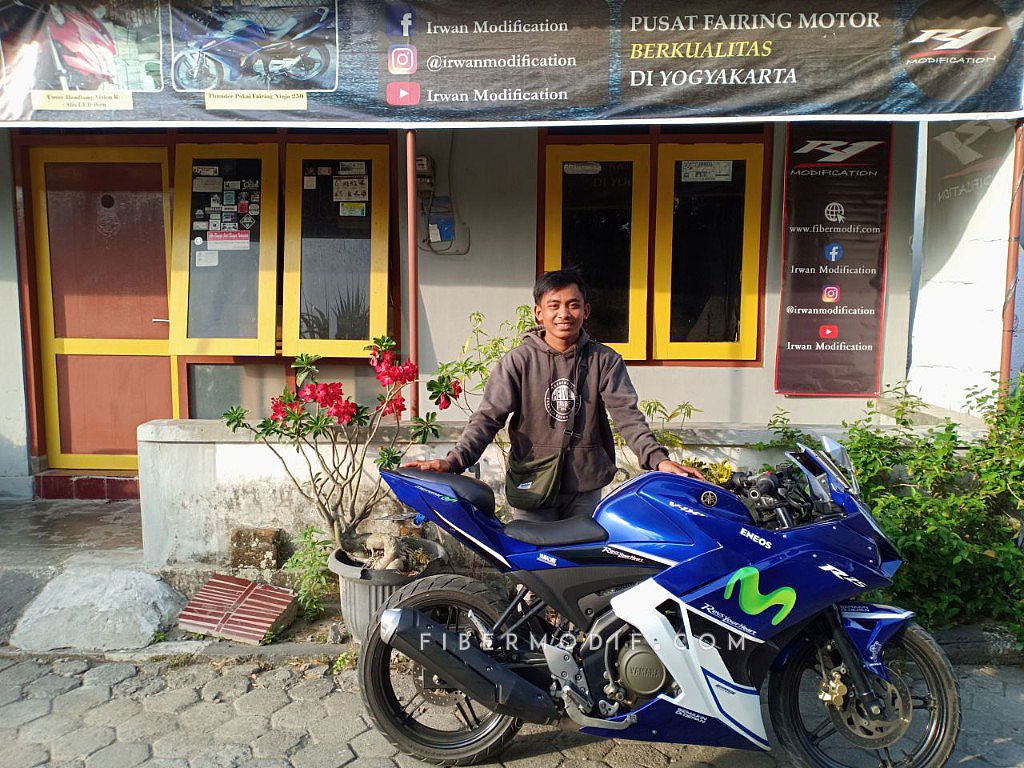 Vixion Modif Fairing. [Terpasang] All New Vixion Modif Full Fairing Movistar + Body