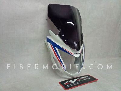 Cover Lis Lampu Ninja 250. Cover Headlamp Old CB150R White with Red Blue Lis • Variasi