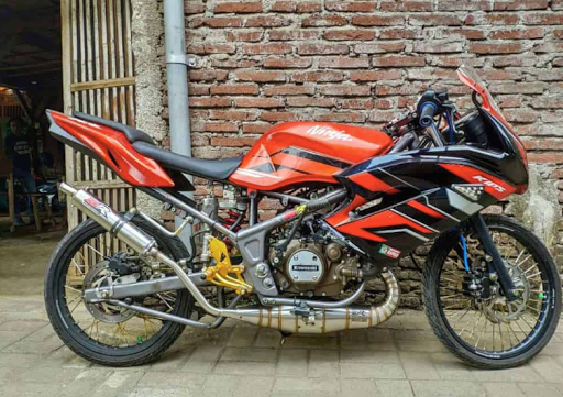 Ninja 2tak Modif. Modifikasi Ninja 2 Tak, Tampil Minimalis Tapi Tetap Sangar