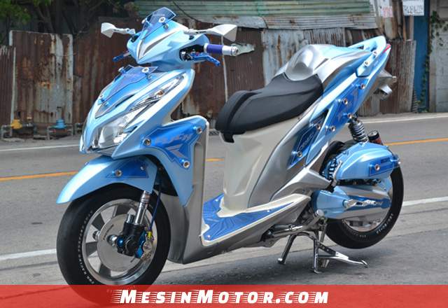 Biaya Modif Vario 125 Touring. Modifikasi Honda Vario 125 Airbrush, Touring & Jari-Jari