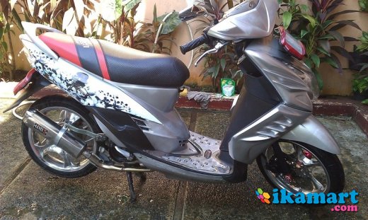 Modifikasi Mio Sporty Warna Silver. Modif Mio Soul Silver