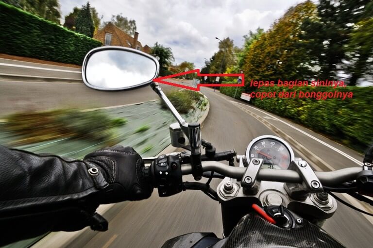 Cara Melepas Kaca Spion Motor. Cara Memasang Spion Motor Yang Lepas Gak Sampai 1 Menit Dg