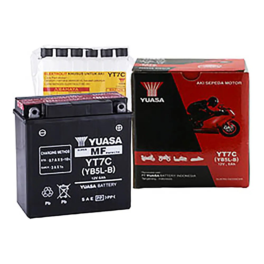 Harga Aki Kering Yamaha Jupiter Mx. Beli Yuasa YT7C / YB5LB MF Aki Kering Motor