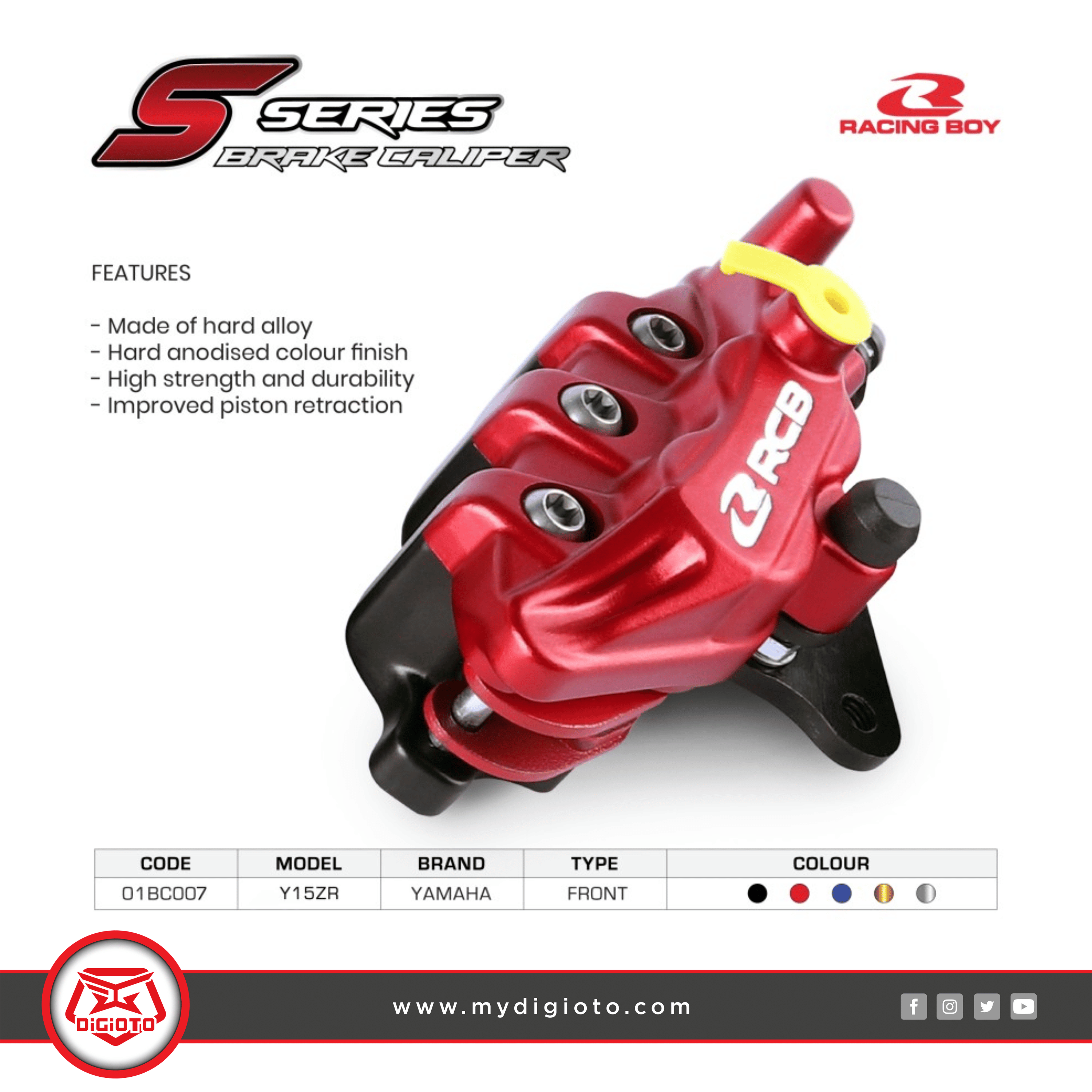 Mx King Merah. Kaliper Racing Boy S Series