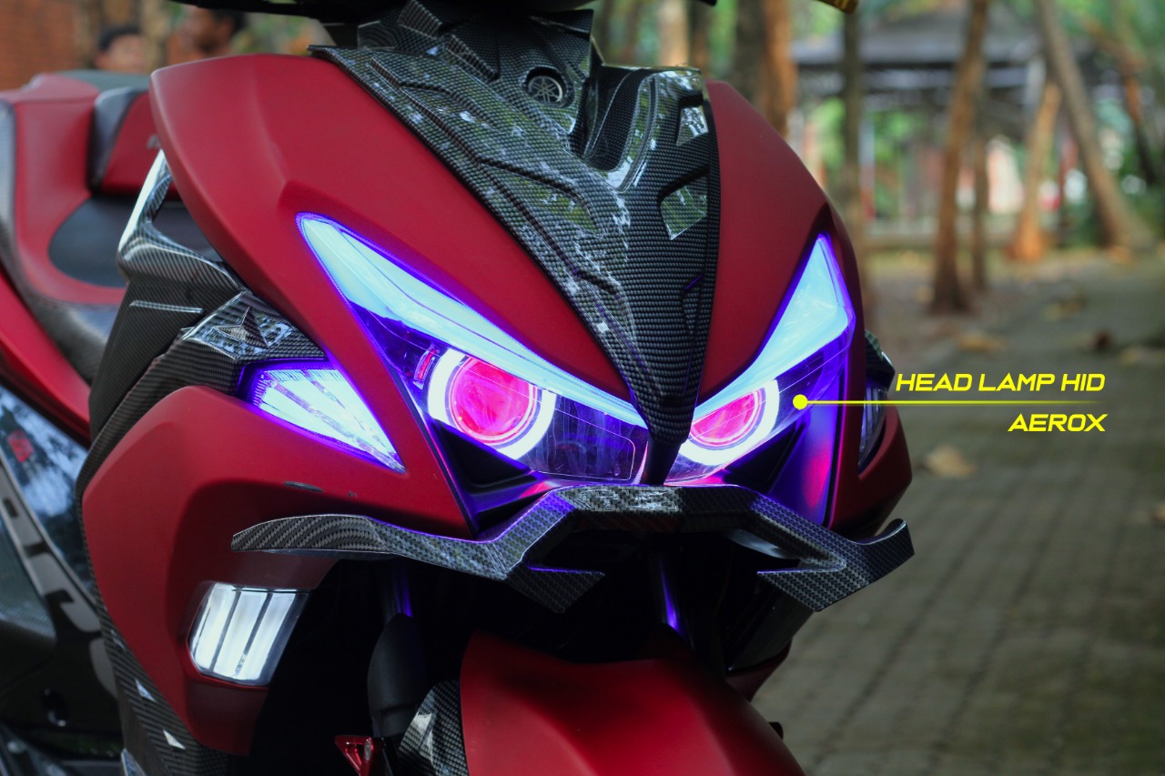 Lampu Senja Led Aerox 155. Upgrade Headlamp dari GMA Product Series untuk Aerox 155