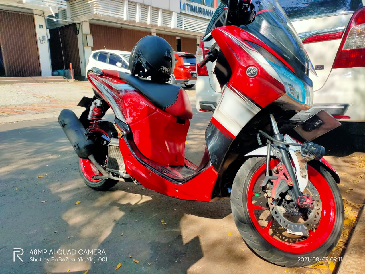 Apakah Shock Nmax Dan Aerox Sama. Modifikasi Yamaha Lexi Pakai Komponen NMAX dan Aerox