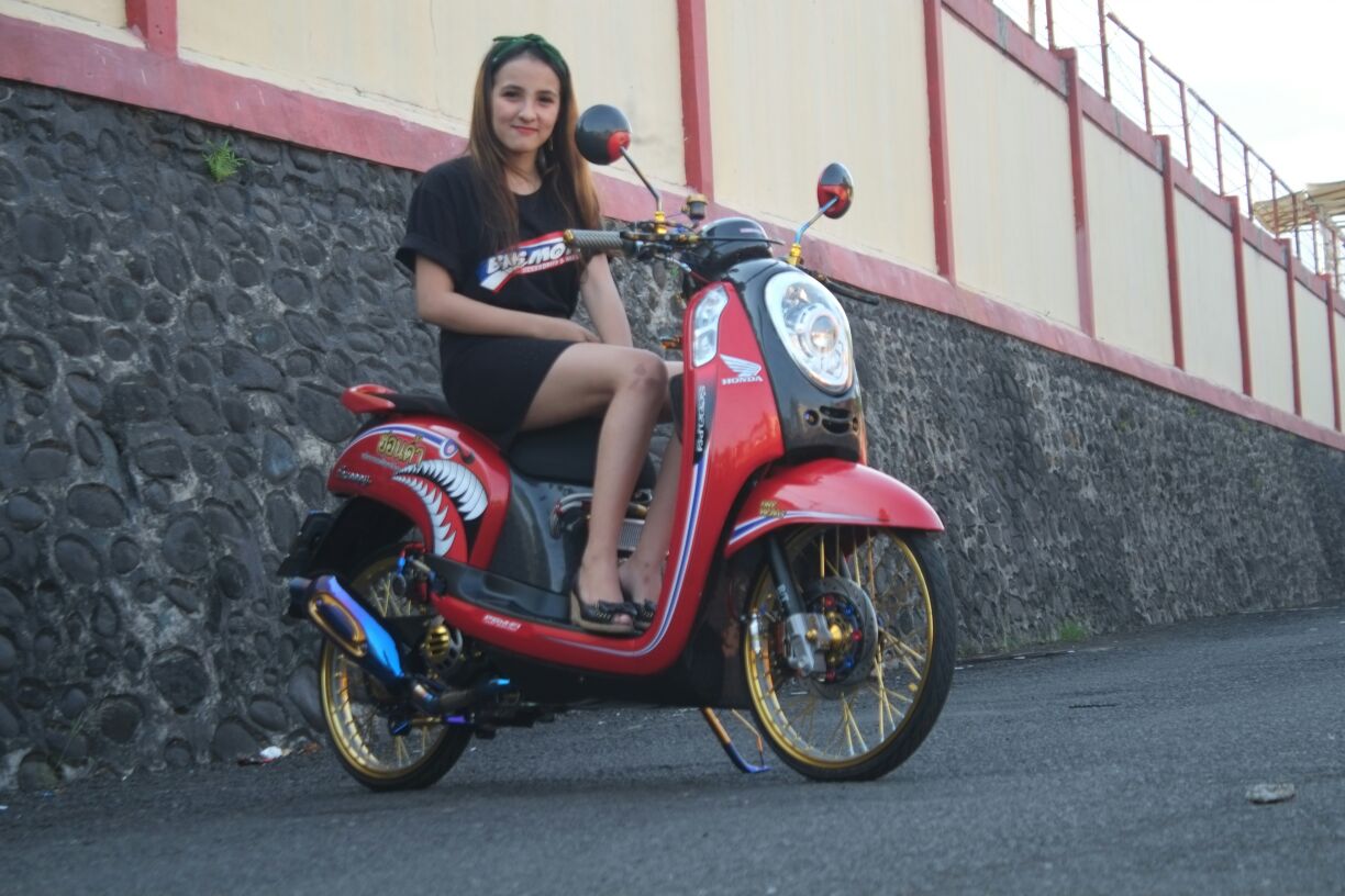 Scoopy Modif Thailand. Modifikasi Honda Scoopy: Baby Shark du.. du.. du.. du.., Baby Shark