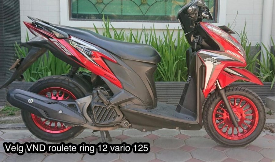 Velg Scoopy Dipasang Vario 125. Velg VND Roulette Ring 12 Sudah Tersedia Buat Vario 125 dan 150