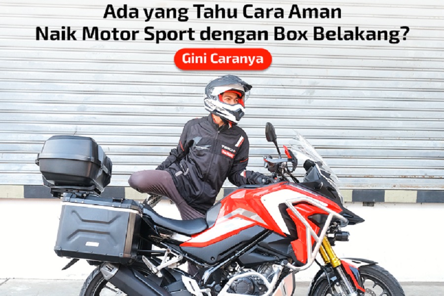 Box Belakang Motor. Cara Aman Naik Motor Sport Dengan Box Belakang Ala Honda