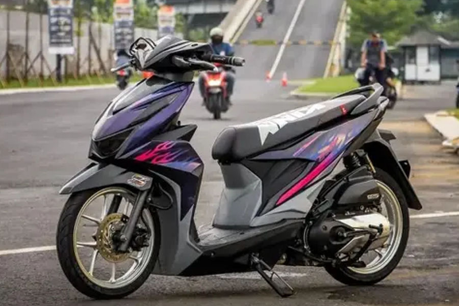 Helm Honda Modif. Di Bawah Rp 1 Juta! Tips Modifikasi Honda BeAT Terbaru 2023