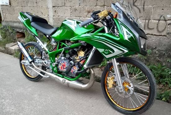 Ninja R Airbrush Minimalis. Ninja R Modif Minimalis