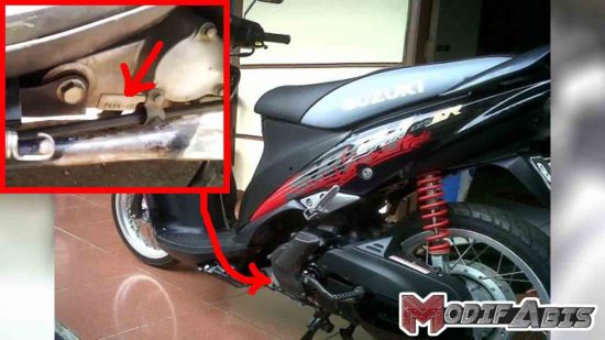 Letak Nomor Rangka Suzuki Spin. posisi nomor rangka suzuki spin