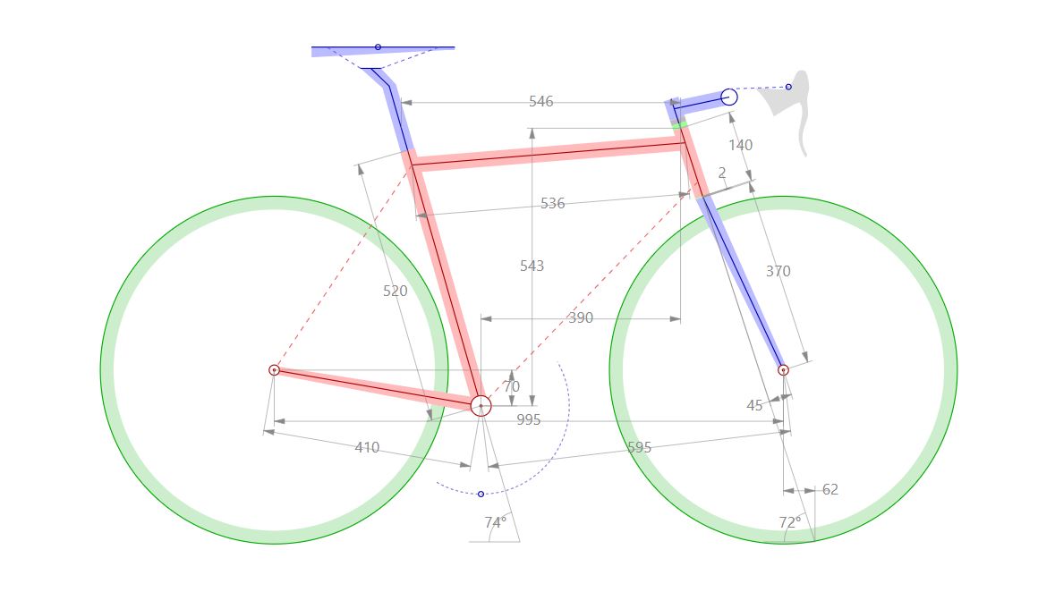 Perhitungan Rangka Trail. Arti dan pengaruh dimensi geometri frame/rangka sepeda