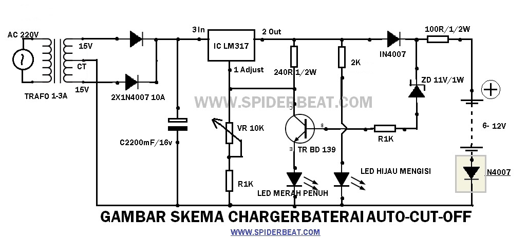 Cara Membuat Charger Aki Auto Cut Off | Cuma 15rb | Full. Skema Cara Membuat Charger Baterai 6-12V Otomatis(Auto Cut Off)